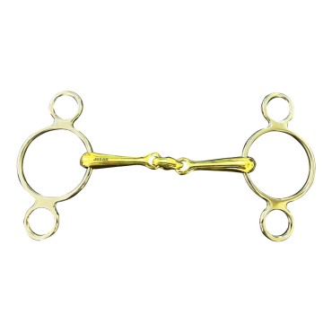 Gold Coated Eggbutt Bit